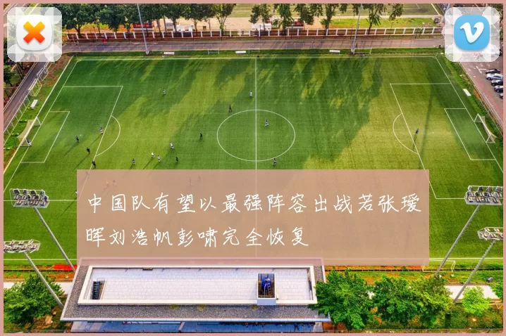 中国队有望以最强阵容出战若张瑷晖刘浩帆彭啸完全恢复